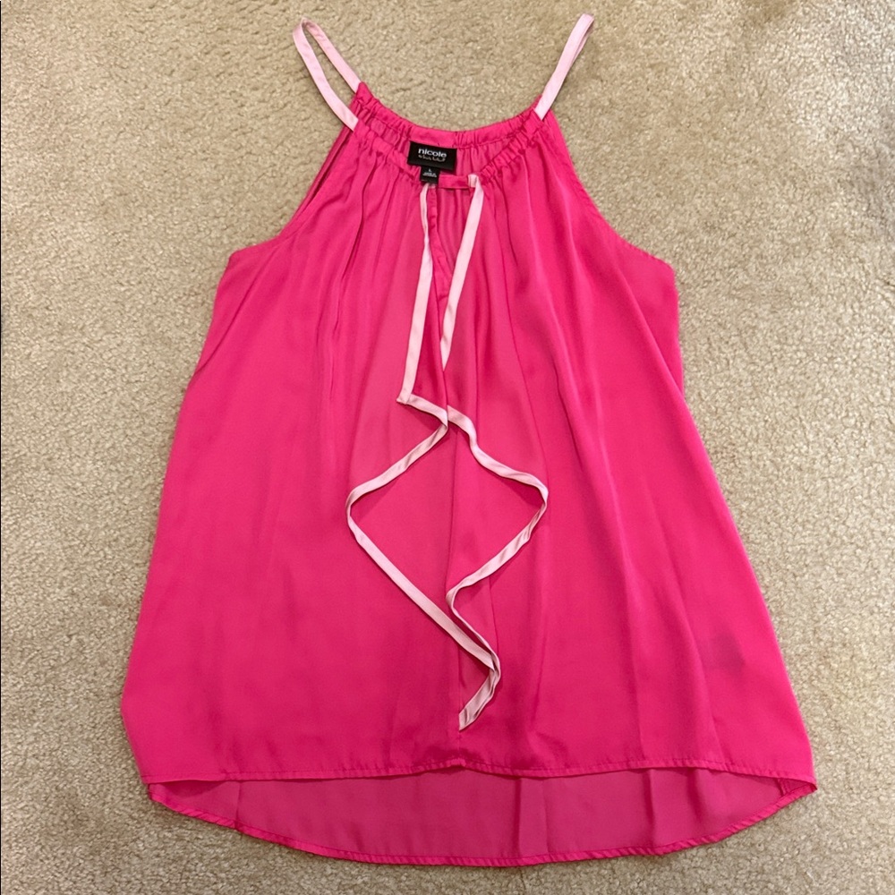 Silky Fuchsia Camisole Top